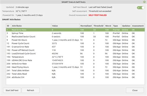 linux hard drive smart test|how to know if my hard drive is failing.